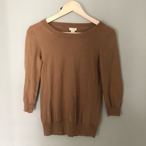 camel j crew tippi merino wool sweater